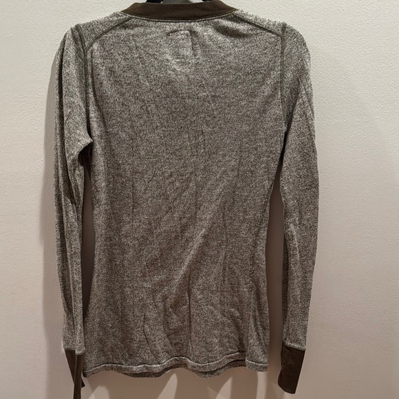 Free People Green Long Sleeve Henley - Picture 5 of 5